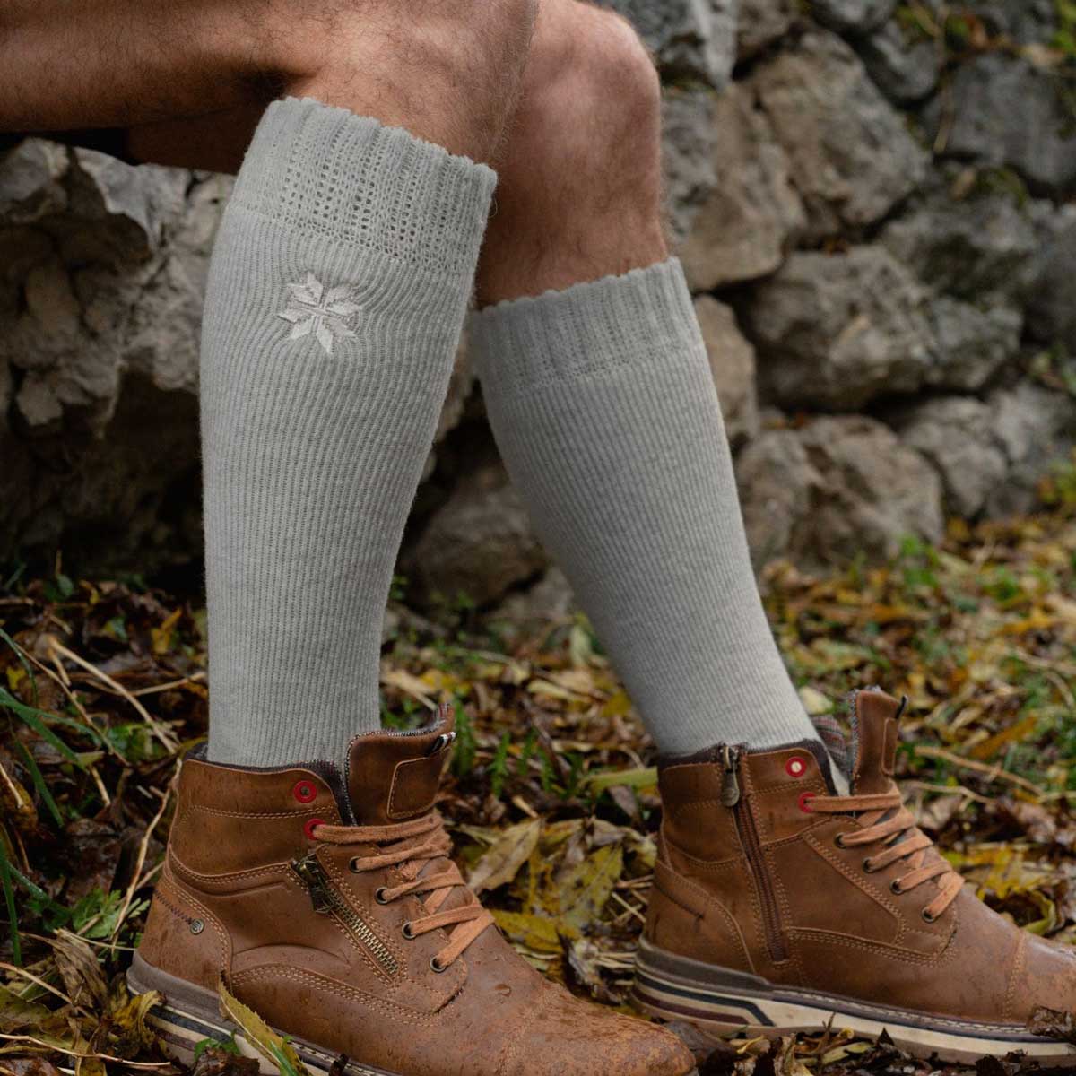 Charcoal Knee High (2 pairs)