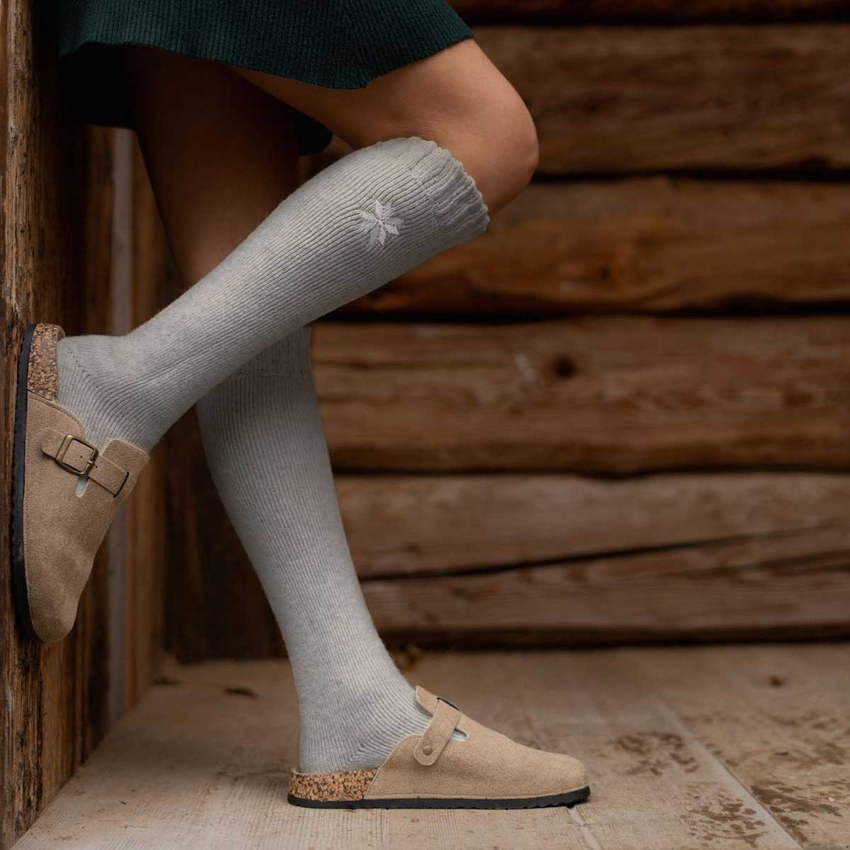 Charcoal Knee High (2 pairs)